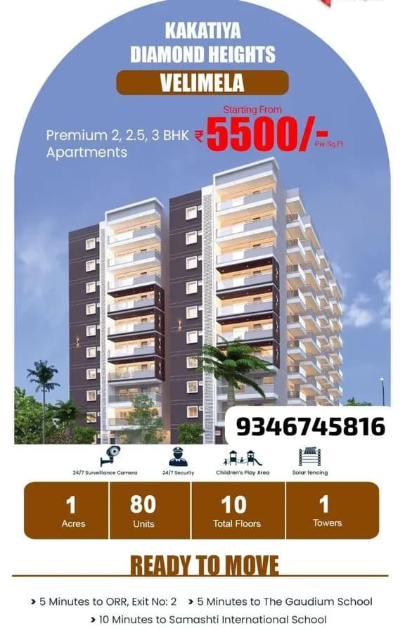 Apartments / Flats for Sale in Velimela, Hyderabad - 2