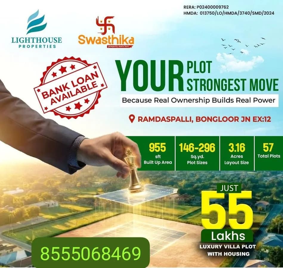 🏡 Swasthika – Premium HMDA Approved Open Plots & Independent Houses