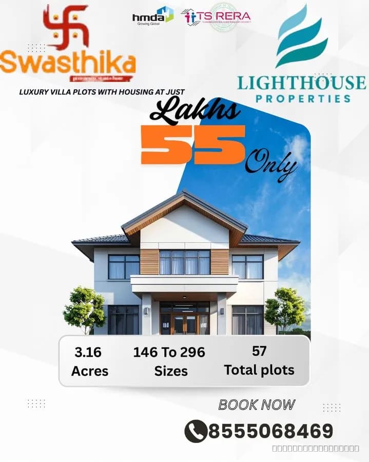🏡 Swasthika – Premium HMDA Approved Open Plots & Independent Houses
