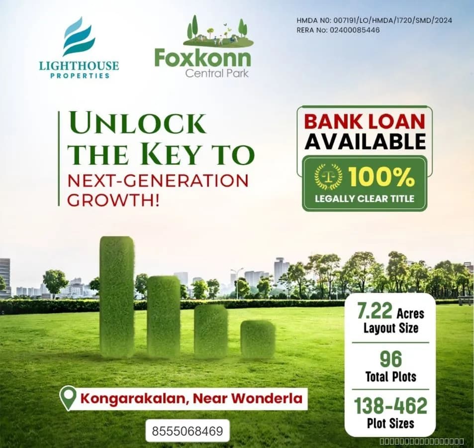 🏡 Foxkonn Central Park – Build Your Dream, Invest Smart! 🌿✨